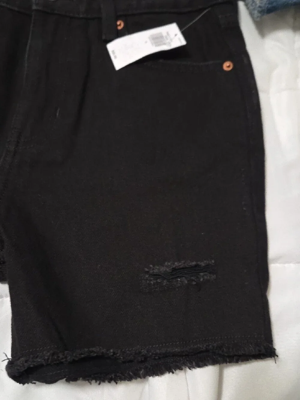 Old Navy Black Relaxed Denim Shorts